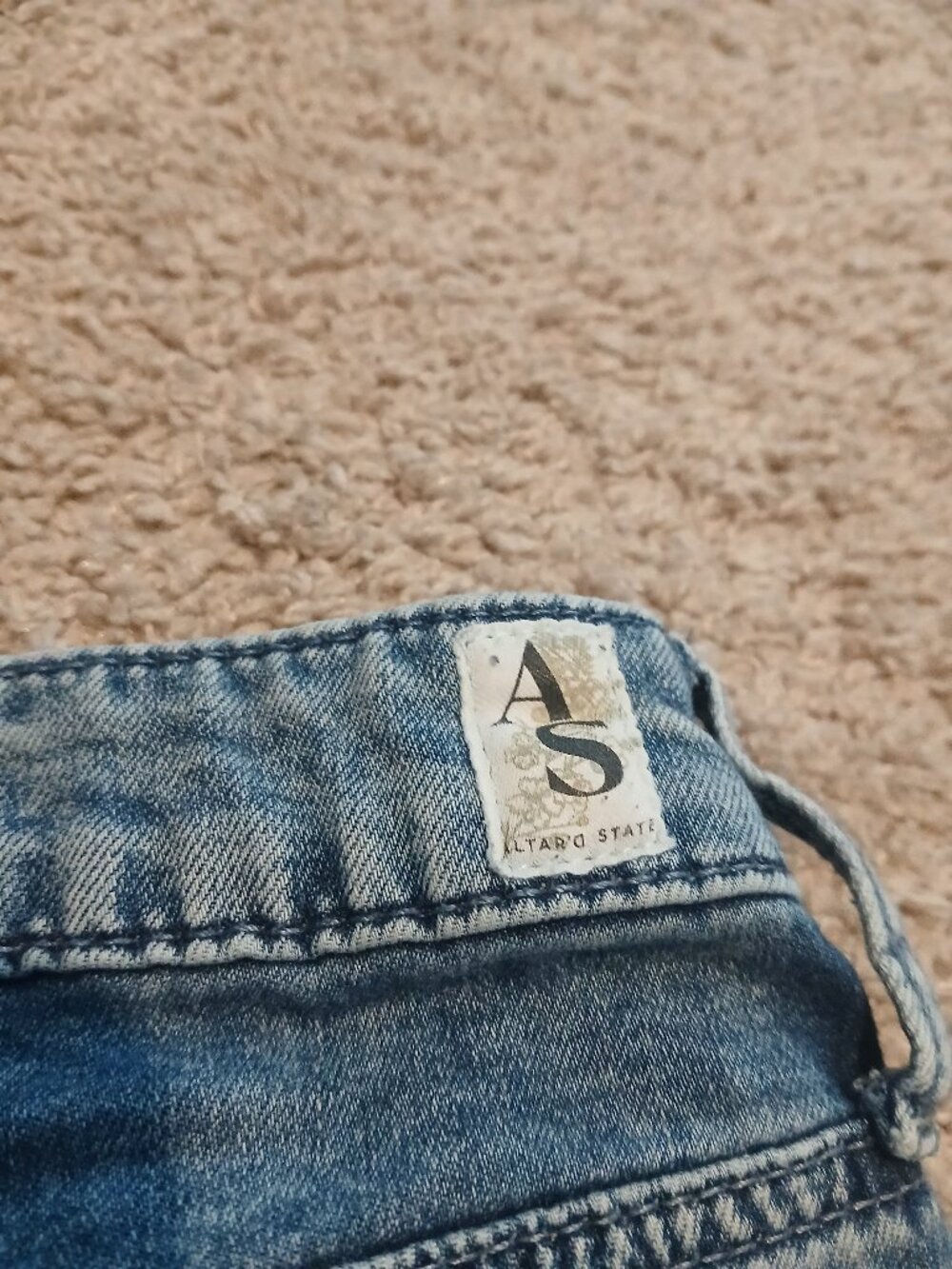 Altard State star patch blue jeans